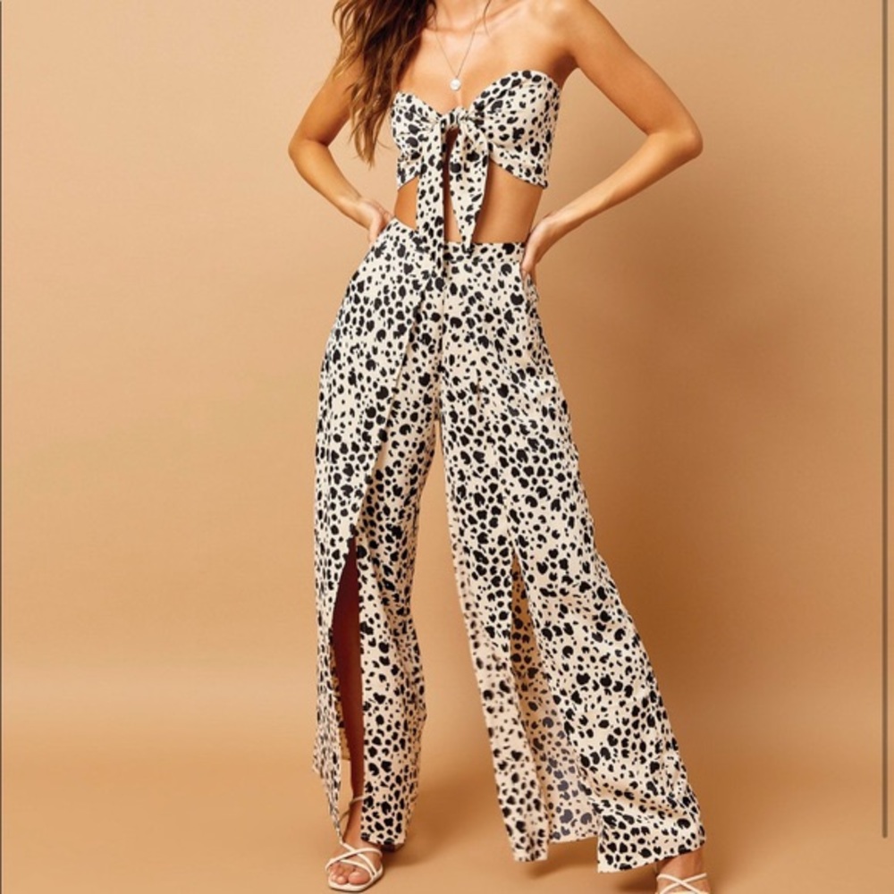 Beach Bunny animal dot print pant set